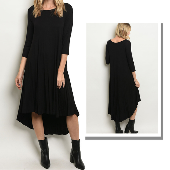 Dresses & Skirts - Pretty Black Tunic Dress @LAST ONE